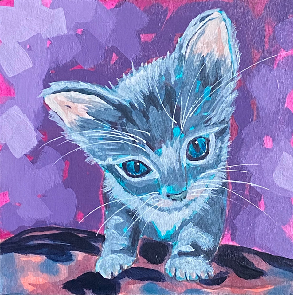  6 x 6 acrylic on board
